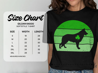 German Shepherd St Patricks Day Unisex Softstyle Tee