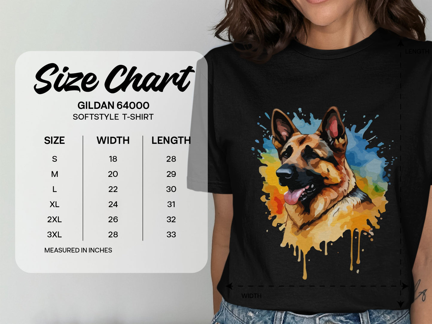 German Shepherd Unisex Softstyle Tee