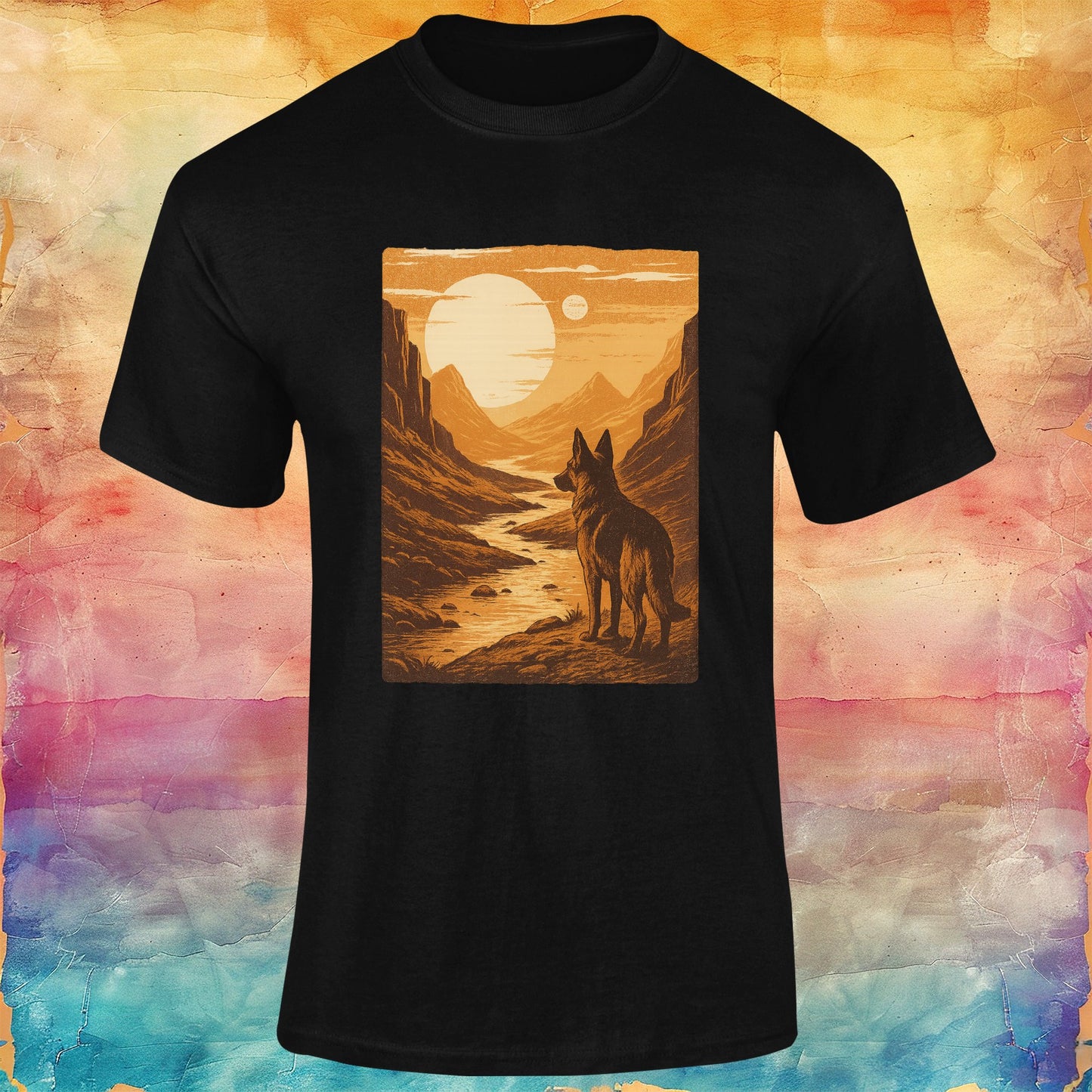 Retro Meadow Unisex Softstyle Tee