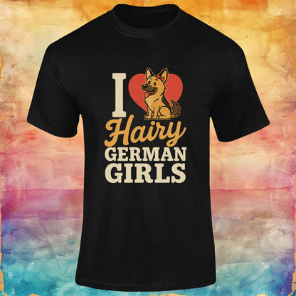 I Love Hairy German Girls Unisex Softstyle Tee