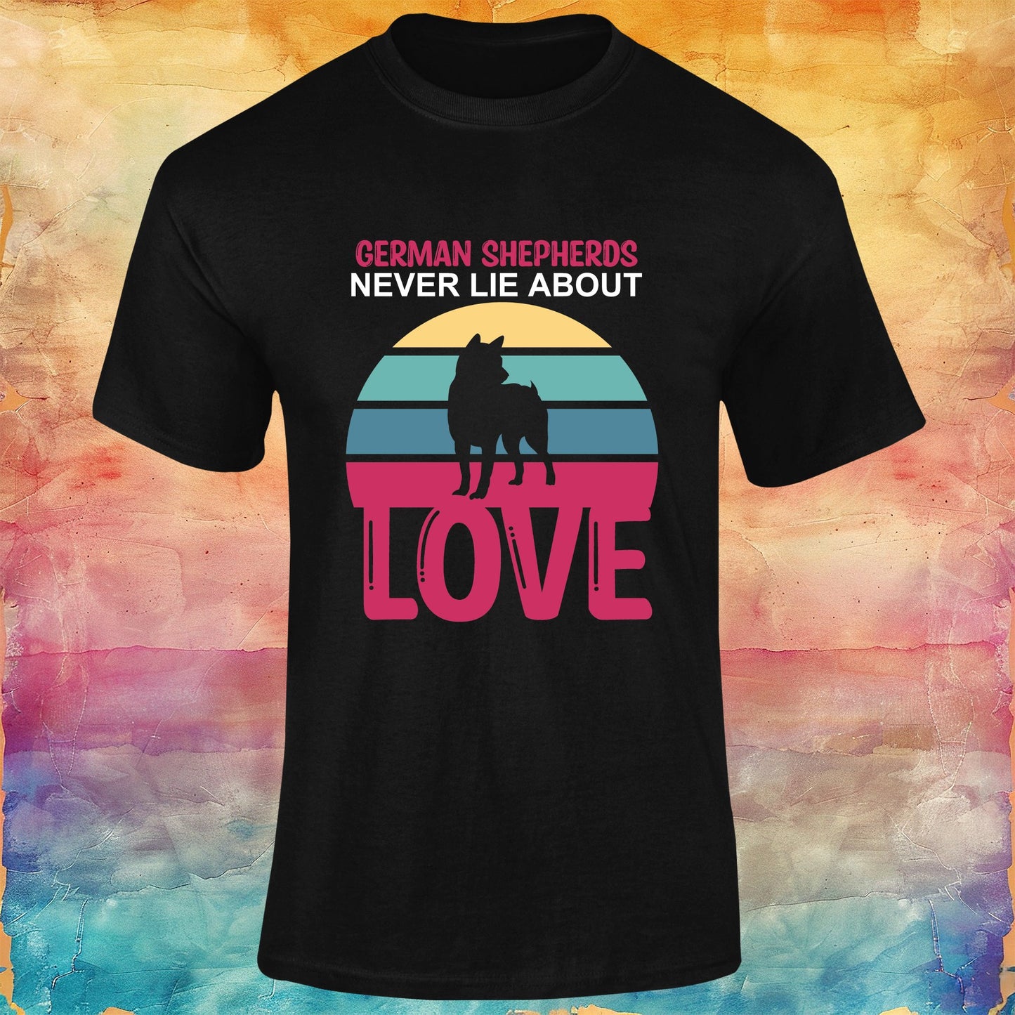 German Shepherds Never Lie About Love Unisex Softstyle Tee