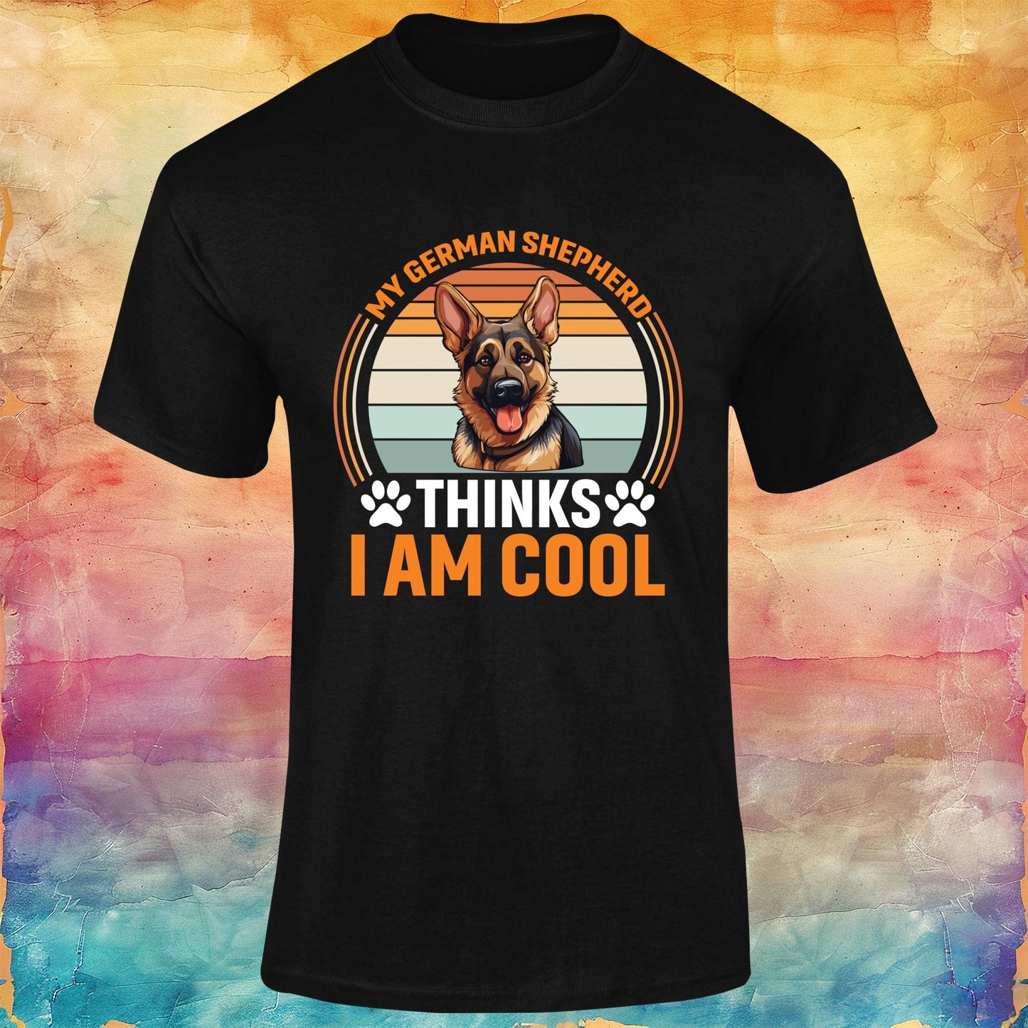 My German Shepherd Thinks I am Cool Unisex Softstyle Tee