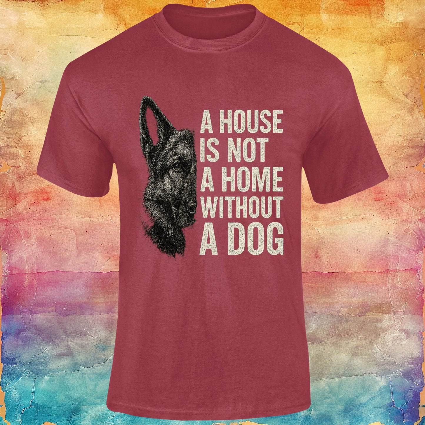 A House is Not a Home Without a Dog Unisex Softstyle Tee