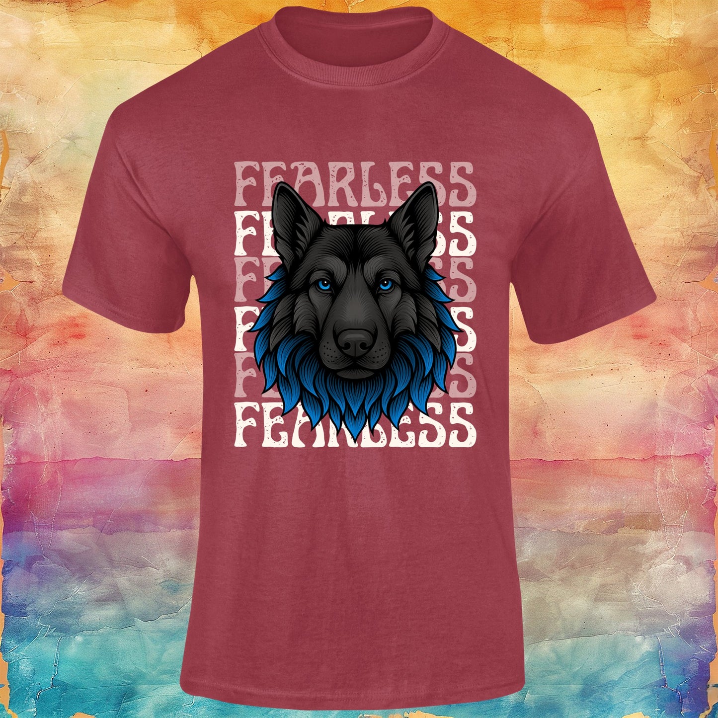Fearless German Shepherd Unisex Softstyle Tee