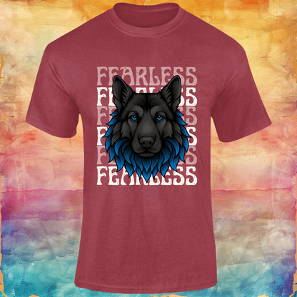 Fearless German Shepherd Unisex Softstyle Tee