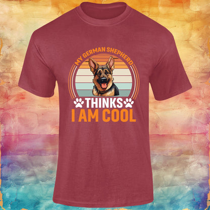 My German Shepherd Thinks I am Cool Unisex Softstyle Tee