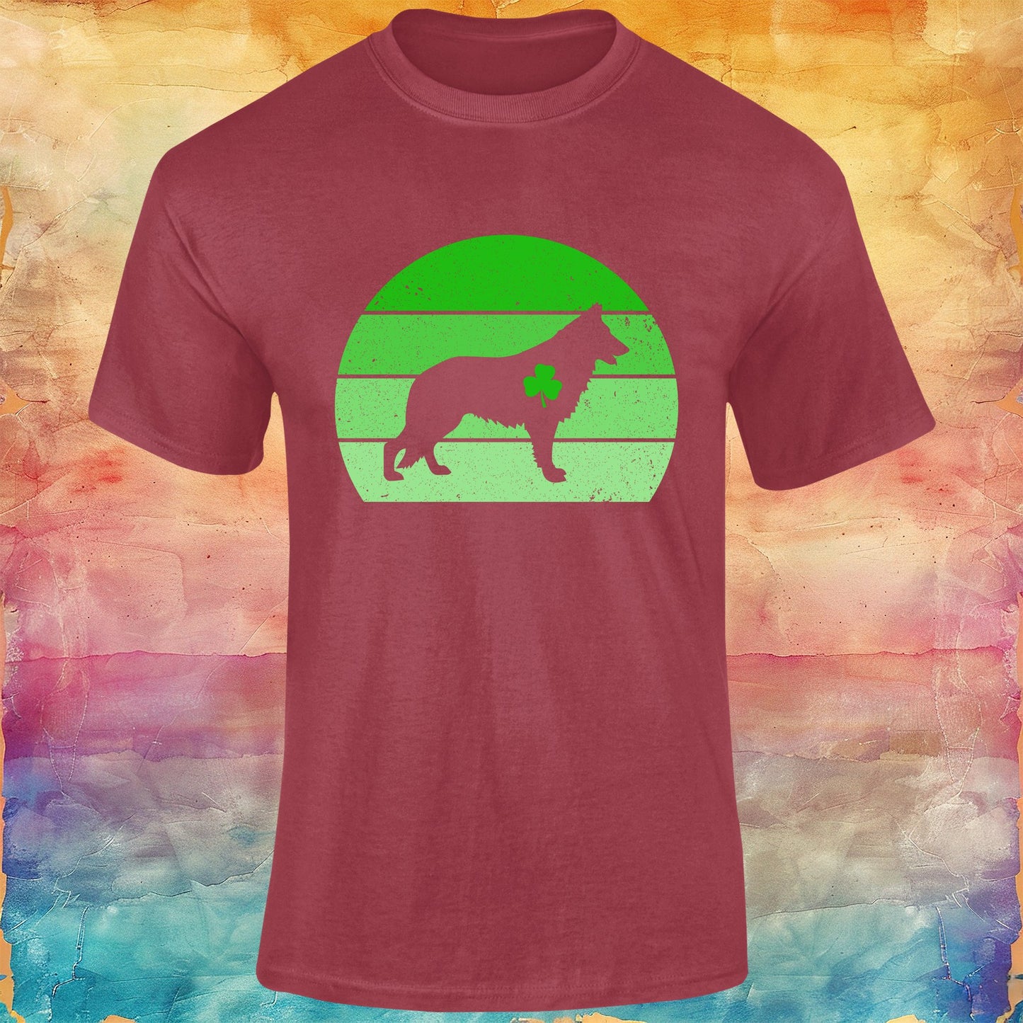 German Shepherd St Patricks Day Unisex Softstyle Tee