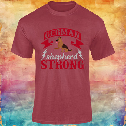 German Shepherd Strong Unisex Softstyle Tee