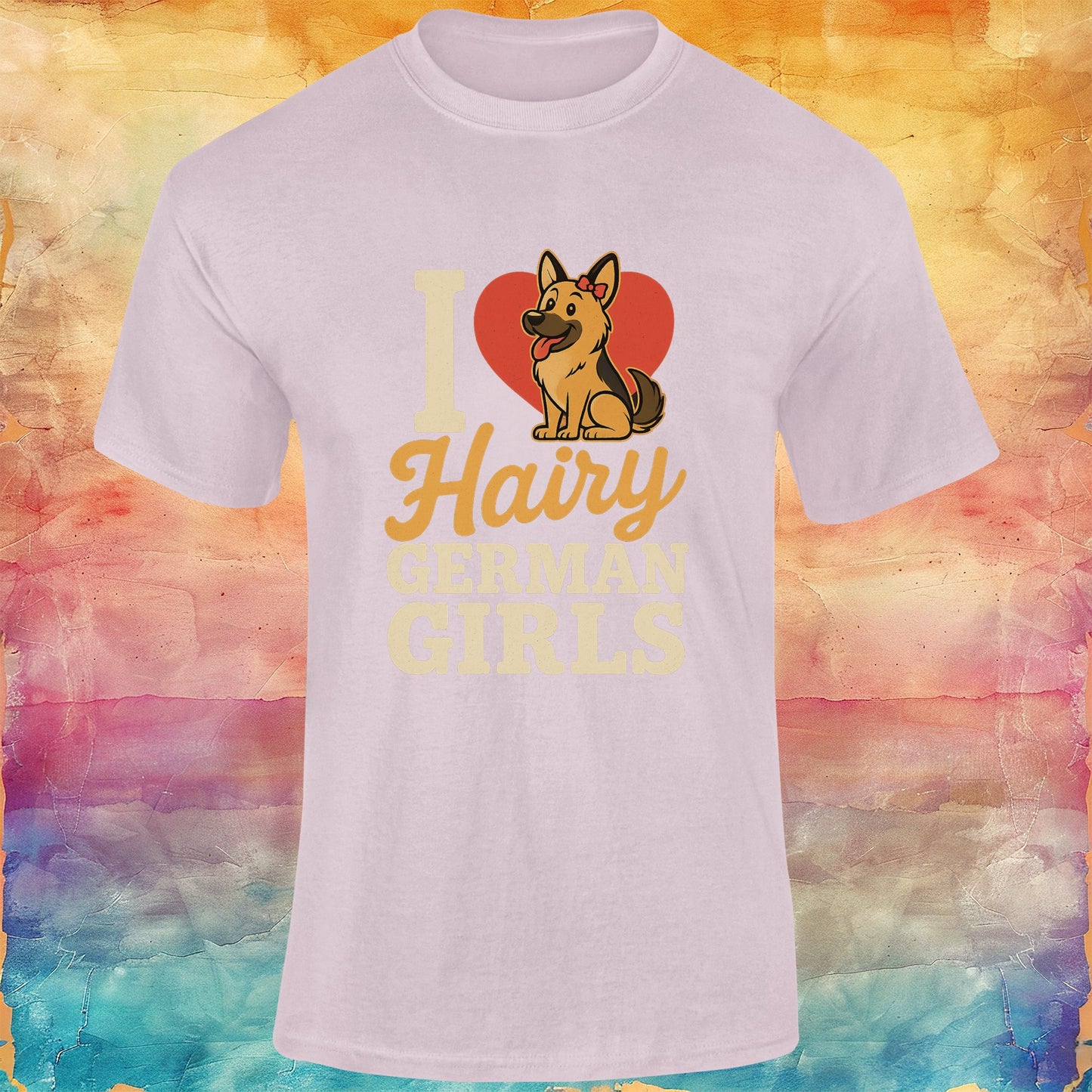 I Love Hairy German Girls Unisex Softstyle Tee