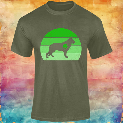German Shepherd St Patricks Day Unisex Softstyle Tee