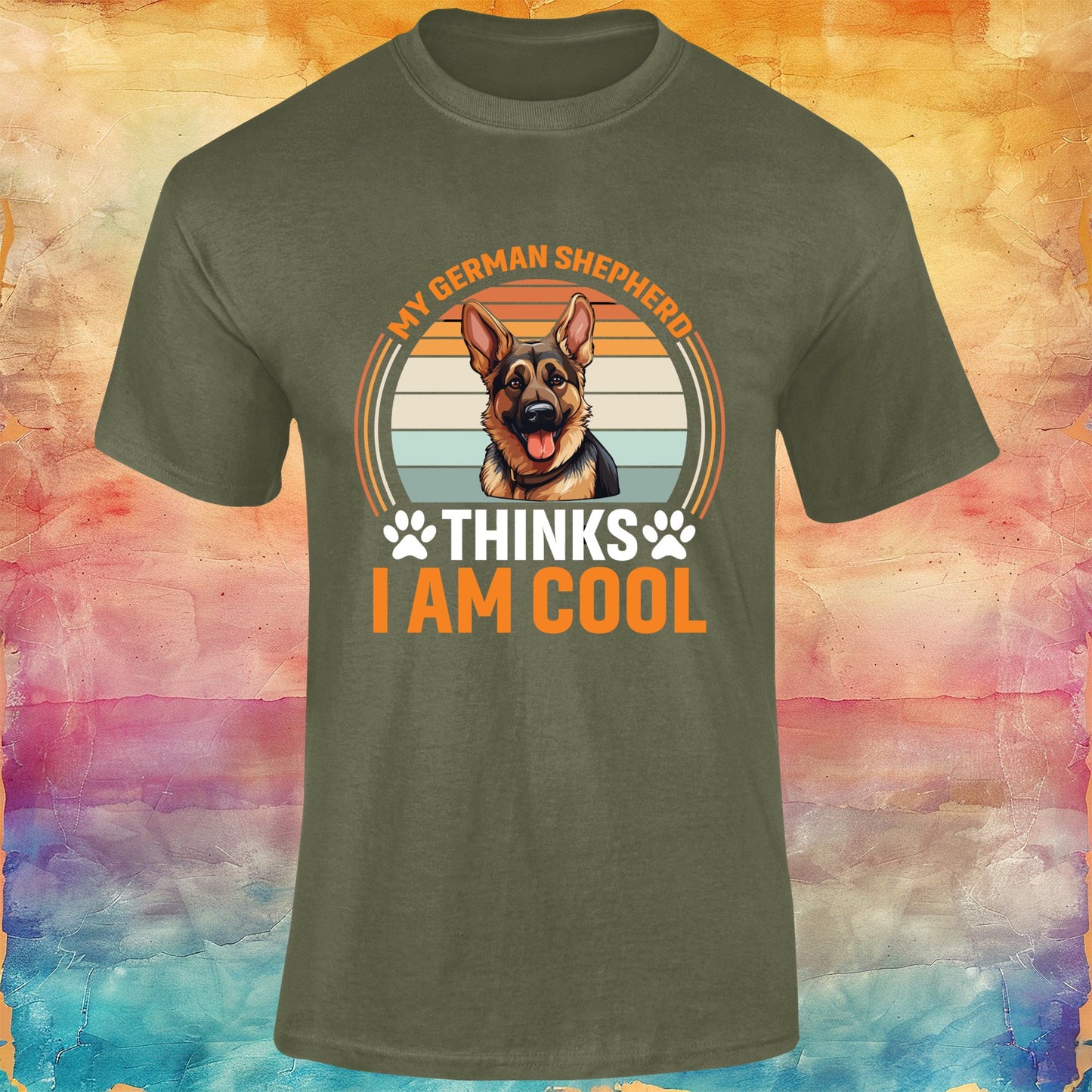 My German Shepherd Thinks I am Cool Unisex Softstyle Tee