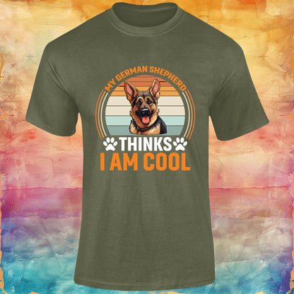 My German Shepherd Thinks I am Cool Unisex Softstyle Tee