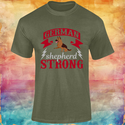 German Shepherd Strong Unisex Softstyle Tee