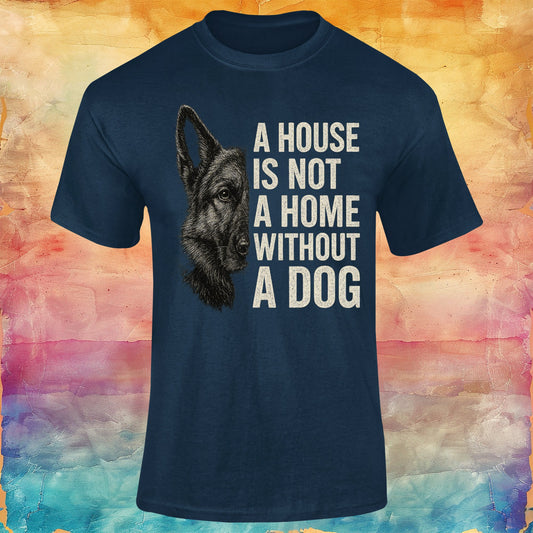 A House is Not a Home Without a Dog Unisex Softstyle Tee