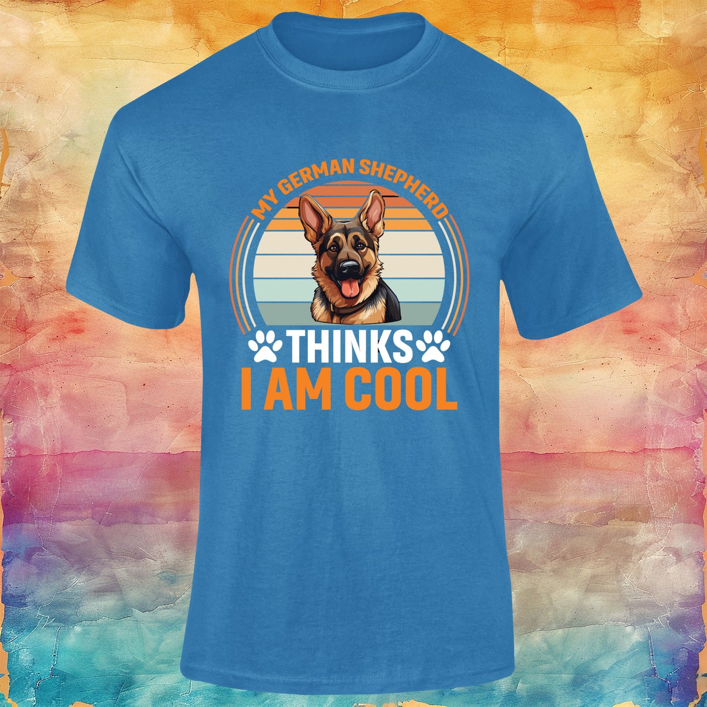 My German Shepherd Thinks I am Cool Unisex Softstyle Tee