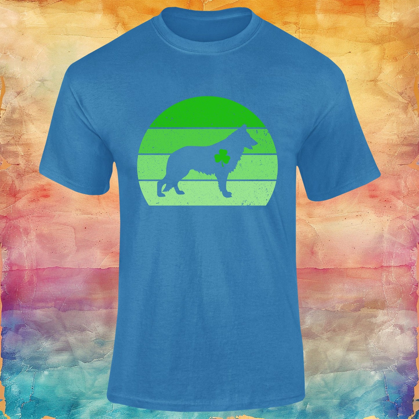 German Shepherd St Patricks Day Unisex Softstyle Tee