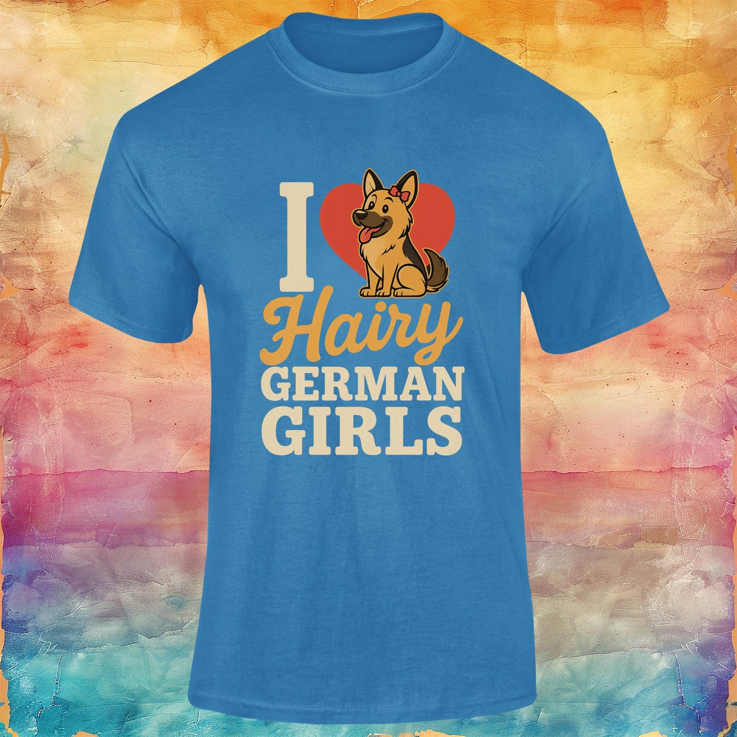 I Love Hairy German Girls Unisex Softstyle Tee