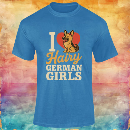 I Love Hairy German Girls Unisex Softstyle Tee
