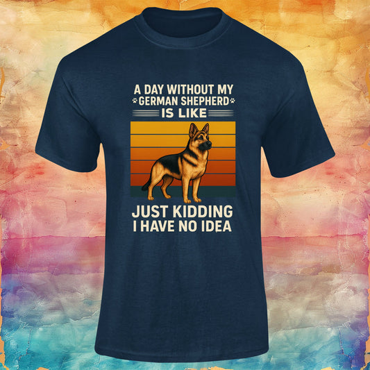 A Day Without My German Shepherd Unisex Softstyle Tee