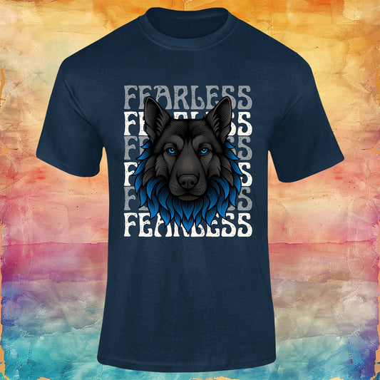 Fearless German Shepherd Unisex Softstyle Tee