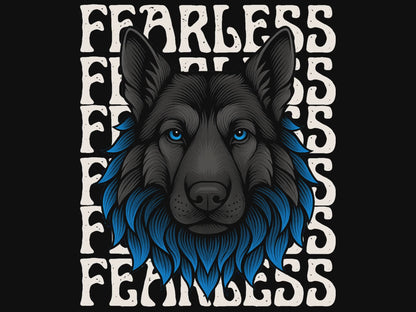 Fearless German Shepherd Unisex Softstyle Tee