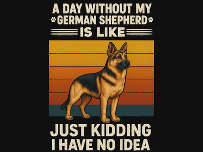 A Day Without My German Shepherd Unisex Softstyle Tee